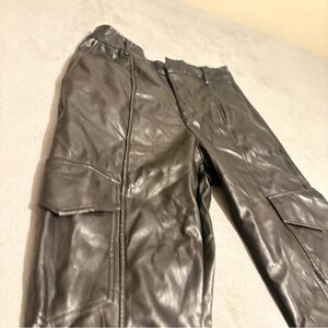 Fashion Nova Black Faux Leather Pants
